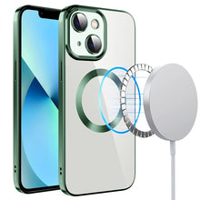 Load image into Gallery viewer, Electroplating MagSafe TPU Phone Case with Lens Film, For iPhone 14, For iPhone 14 Pro, For iPhone 14 Plus, For iPhone 14 Pro Max, For iPhone 13, For iPhone 13 Pro