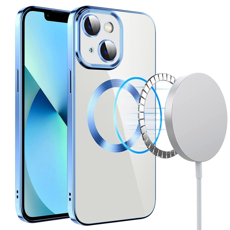 Electroplating MagSafe TPU Phone Case with Lens Film, For iPhone 14, For iPhone 14 Pro, For iPhone 14 Plus, For iPhone 14 Pro Max, For iPhone 13, For iPhone 13 Pro