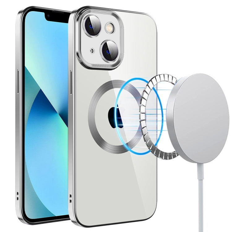 Electroplating MagSafe TPU Phone Case with Lens Film, For iPhone 14, For iPhone 14 Pro, For iPhone 14 Plus, For iPhone 14 Pro Max, For iPhone 13, For iPhone 13 Pro