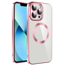 Load image into Gallery viewer, Electroplating MagSafe TPU Phone Case with Lens Film, For iPhone 13 Pro Max, For iPhone 12, For iPhone 12 Pro, For iPhone 12 Pro Max