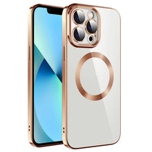 Load image into Gallery viewer, Electroplating MagSafe TPU Phone Case with Lens Film, For iPhone 13 Pro Max, For iPhone 12, For iPhone 12 Pro, For iPhone 12 Pro Max