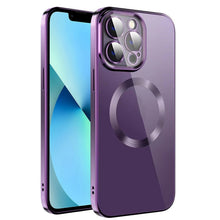 Load image into Gallery viewer, Electroplating MagSafe TPU Phone Case with Lens Film, For iPhone 13 Pro Max, For iPhone 12, For iPhone 12 Pro, For iPhone 12 Pro Max