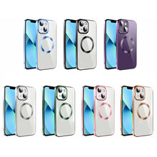 Load image into Gallery viewer, Electroplating MagSafe TPU Phone Case with Lens Film, For iPhone 13 Pro Max, For iPhone 12, For iPhone 12 Pro, For iPhone 12 Pro Max