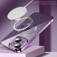 Load image into Gallery viewer, Electroplating MagSafe TPU Phone Case with Lens Film, For iPhone 13 Pro Max, For iPhone 12, For iPhone 12 Pro, For iPhone 12 Pro Max