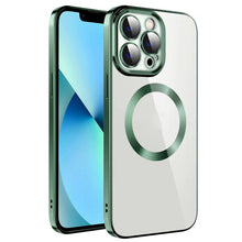 Load image into Gallery viewer, Electroplating MagSafe TPU Phone Case with Lens Film, For iPhone 13 Pro Max, For iPhone 12, For iPhone 12 Pro, For iPhone 12 Pro Max