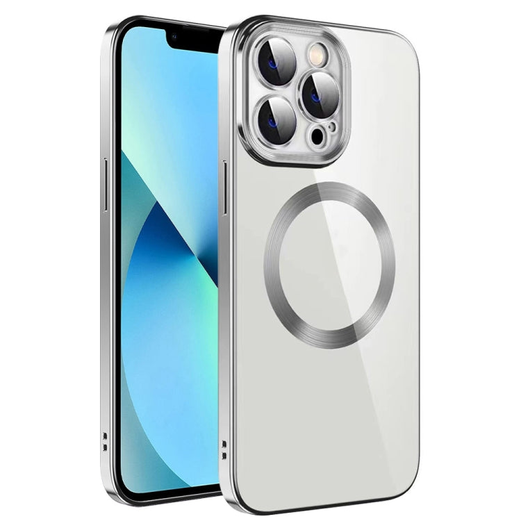 Electroplating MagSafe TPU Phone Case with Lens Film, For iPhone 13 Pro Max, For iPhone 12, For iPhone 12 Pro, For iPhone 12 Pro Max