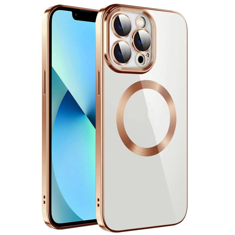 Electroplating MagSafe TPU Phone Case with Lens Film, For iPhone 13 Pro Max, For iPhone 12, For iPhone 12 Pro, For iPhone 12 Pro Max