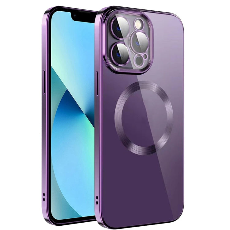 Electroplating MagSafe TPU Phone Case with Lens Film, For iPhone 13 Pro Max, For iPhone 12, For iPhone 12 Pro, For iPhone 12 Pro Max