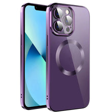 Load image into Gallery viewer, Electroplating MagSafe TPU Phone Case with Lens Film, For iPhone 13 Pro Max, For iPhone 12, For iPhone 12 Pro, For iPhone 12 Pro Max