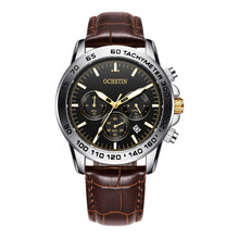 Load image into Gallery viewer, Multifunctional Quartz Waterproof Men Leather Watch