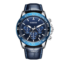 Load image into Gallery viewer, Multifunctional Quartz Waterproof Men Leather Watch