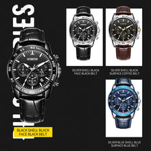 Load image into Gallery viewer, Multifunctional Quartz Waterproof Men Leather Watch