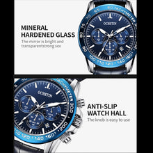 Load image into Gallery viewer, Multifunctional Quartz Waterproof Men Leather Watch