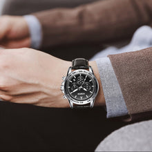Load image into Gallery viewer, Multifunctional Quartz Waterproof Men Leather Watch