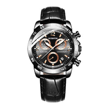 Load image into Gallery viewer, Multifunctional Quartz Waterproof Luminous Men Leather Watch