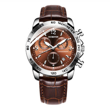 Load image into Gallery viewer, Multifunctional Quartz Waterproof Luminous Men Leather Watch