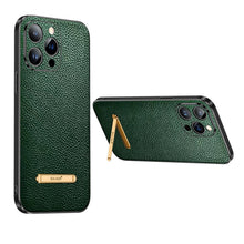 Load image into Gallery viewer, SULADA Invisible Bracket Leather Back Cover Phone Case, For iPhone 14, For iPhone 14 Plus, For iPhone 14 Pro, For iPhone 14 Pro Max, For iPhone 13, For iPhone 13 Pro, For iPhone 13 Pro Max