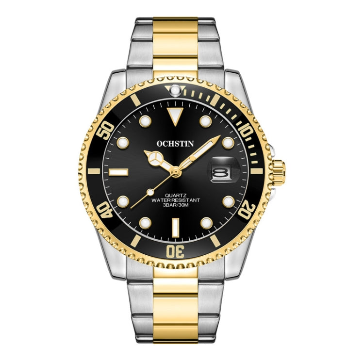 Multifunctional Quartz Waterproof Luminous Steel Strap Men Watch