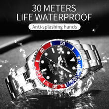 Load image into Gallery viewer, Multifunctional Quartz Waterproof Luminous Steel Strap Men Watch