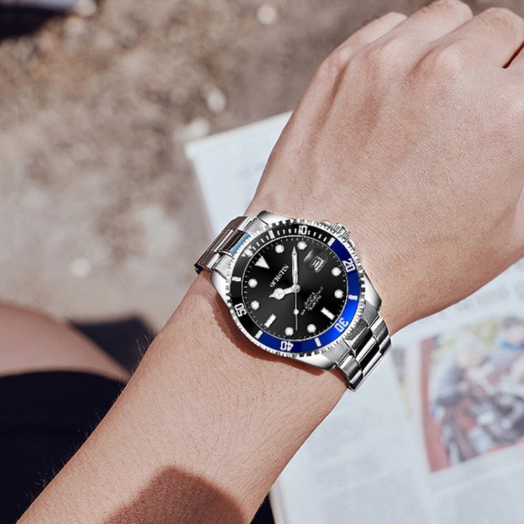 Multifunctional Quartz Waterproof Luminous Steel Strap Men Watch