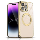 Electroplated CD Texture Magsafe Phone Case, For iPhone 13 Pro Max