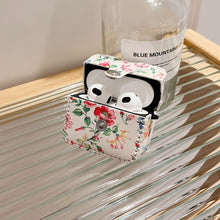 Load image into Gallery viewer, White Floral PU Leather Wireless Earphone Case, For AirPods Pro 2, For AirPods 3, For AirPods Pro, For AirPods 1/2