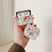 Load image into Gallery viewer, White Floral PU Leather Wireless Earphone Case, For AirPods Pro 2, For AirPods 3, For AirPods Pro