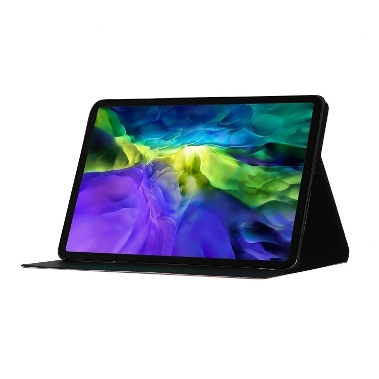 Coloured Drawing Pattern Horizontal Flip Leather Case with Holder & Card Slot & Sleep / Wake-up Function, For iPad Pro 11 (2020), For iPad mini 5 / 4 / 3 / 2 / 1, For iPad 10.2, For iPad Pro 10.5, For iPad Air / Air 2, For iPad 9.7 (2018) & (2017)