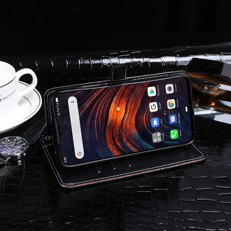idewei Crocodile Texture Horizontal Flip Leather Case with Holder & Card Slots & Wallet, For Ulefone Armor 7, For Blackview BV9800 Pro, For Doogee X90, For Samsung Galaxy Feel 2, For ZTE Blade 20 Smart