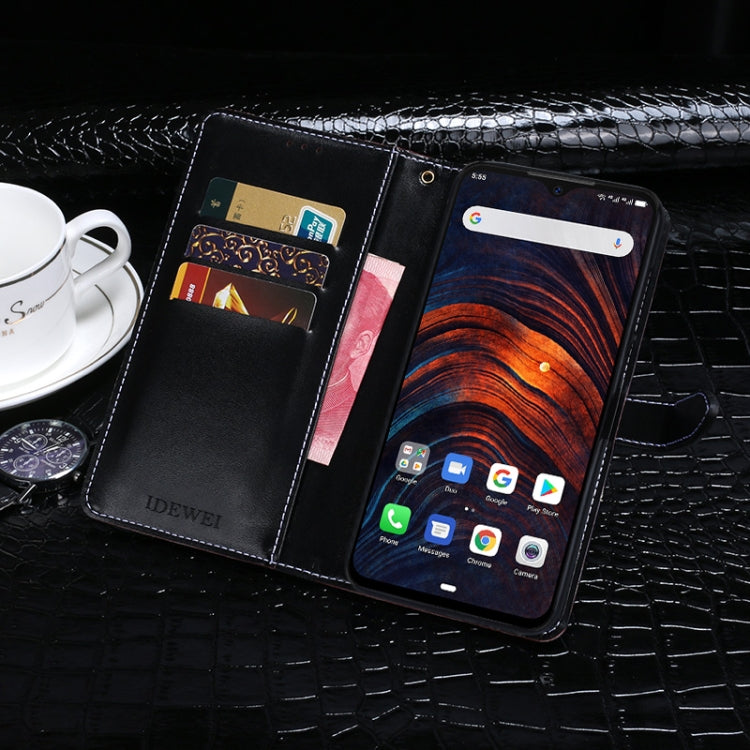 idewei Crocodile Texture Horizontal Flip Leather Case with Holder & Card Slots & Wallet, For Ulefone Armor 7, For Blackview BV9800 Pro, For Doogee X90, For Samsung Galaxy Feel 2, For ZTE Blade 20 Smart