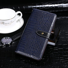 Load image into Gallery viewer, idewei Crocodile Texture Horizontal Flip Leather Case with Holder &amp; Card Slots &amp; Wallet, For Ulefone Armor 7, For Blackview BV9800 Pro, For Doogee X90, For Samsung Galaxy Feel 2, For ZTE Blade 20 Smart