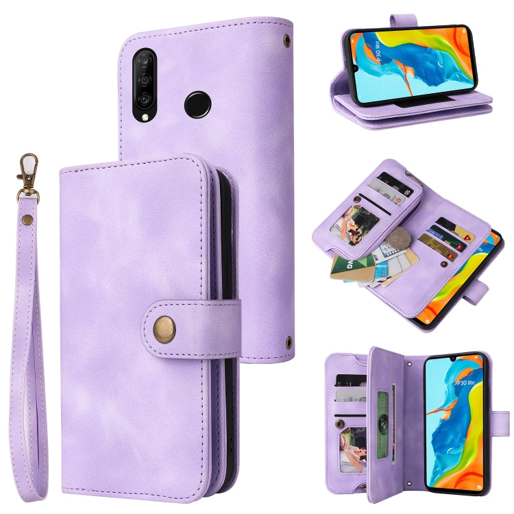 Multifunctional Card Slot Zipper Wallet Leather Phone Case, For Huawei P30 Lite, For Huawei P30 Pro, For Huawei P40 Pro, For Huawei P Smart Z, For iPhone SE 2022 / SE 2020 / 8 / 7, For iPhone 6s / 6, For iPhone 6s Plus / 6 Plus, For iPhone 8 Plus / 7 P...