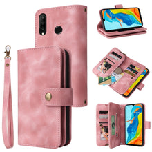 Load image into Gallery viewer, Multifunctional Card Slot Zipper Wallet Leather Phone Case, For Huawei P30 Lite, For Huawei P30 Pro, For Huawei P40 Pro, For Huawei P Smart Z, For iPhone SE 2022 / SE 2020 / 8 / 7, For iPhone 6s / 6, For iPhone 6s Plus / 6 Plus, For iPhone 8 Plus / 7 P...