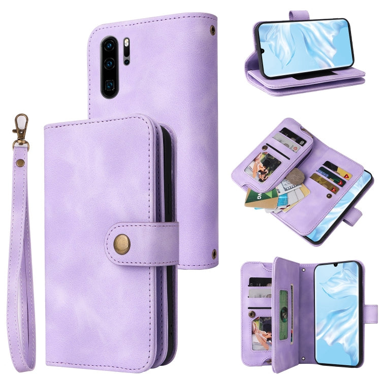 Multifunctional Card Slot Zipper Wallet Leather Phone Case, For Huawei P30 Lite, For Huawei P30 Pro, For Huawei P40 Pro, For Huawei P Smart Z, For iPhone SE 2022 / SE 2020 / 8 / 7, For iPhone 6s / 6, For iPhone 6s Plus / 6 Plus, For iPhone 8 Plus / 7 P...