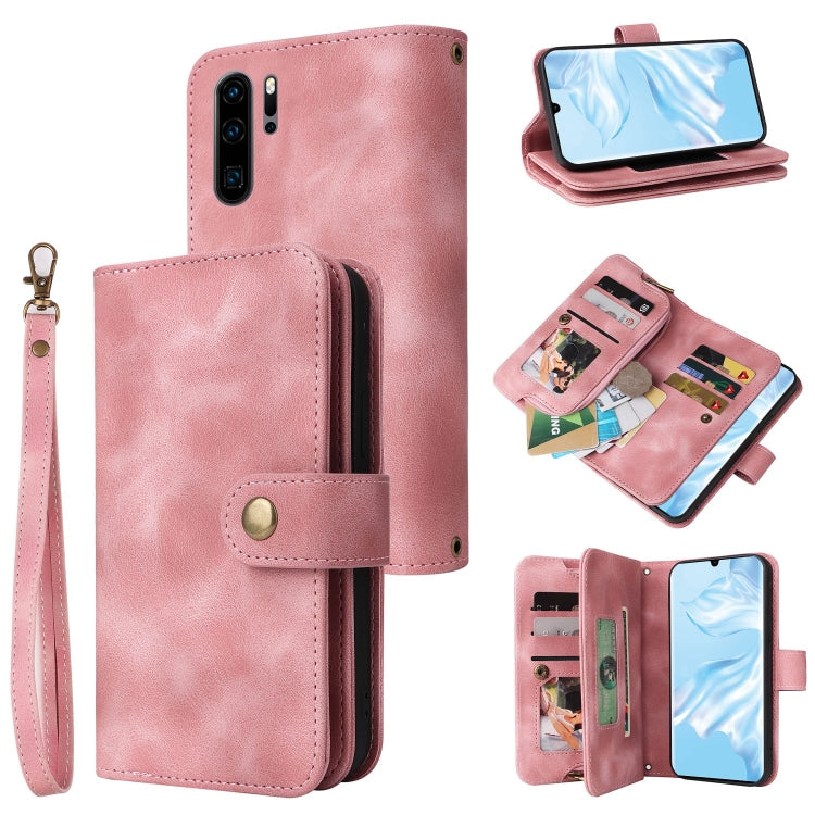Multifunctional Card Slot Zipper Wallet Leather Phone Case, For Huawei P30 Lite, For Huawei P30 Pro, For Huawei P40 Pro, For Huawei P Smart Z, For iPhone SE 2022 / SE 2020 / 8 / 7, For iPhone 6s / 6, For iPhone 6s Plus / 6 Plus, For iPhone 8 Plus / 7 P...