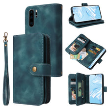Load image into Gallery viewer, Multifunctional Card Slot Zipper Wallet Leather Phone Case, For Huawei P30 Lite, For Huawei P30 Pro, For Huawei P40 Pro, For Huawei P Smart Z, For iPhone SE 2022 / SE 2020 / 8 / 7, For iPhone 6s / 6, For iPhone 6s Plus / 6 Plus, For iPhone 8 Plus / 7 P...