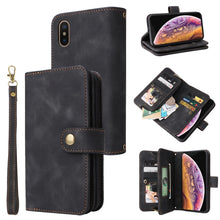 Load image into Gallery viewer, Multifunctional Card Slot Zipper Wallet Leather Phone Case, For Huawei P30 Lite, For Huawei P30 Pro, For Huawei P40 Pro, For Huawei P Smart Z, For iPhone SE 2022 / SE 2020 / 8 / 7, For iPhone 6s / 6, For iPhone 6s Plus / 6 Plus, For iPhone 8 Plus / 7 P...