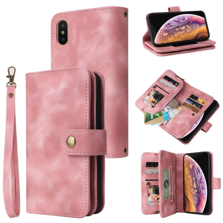 Multifunctional Card Slot Zipper Wallet Leather Phone Case, For Huawei P30 Lite, For Huawei P30 Pro, For Huawei P40 Pro, For Huawei P Smart Z, For iPhone SE 2022 / SE 2020 / 8 / 7, For iPhone 6s / 6, For iPhone 6s Plus / 6 Plus, For iPhone 8 Plus / 7 P...