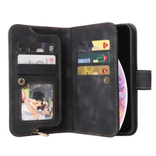 Load image into Gallery viewer, Multifunctional Card Slot Zipper Wallet Leather Phone Case, For iPhone XS Max, For iPhone XR, For Google Pixel 6, For Google Pixel 6 Pro