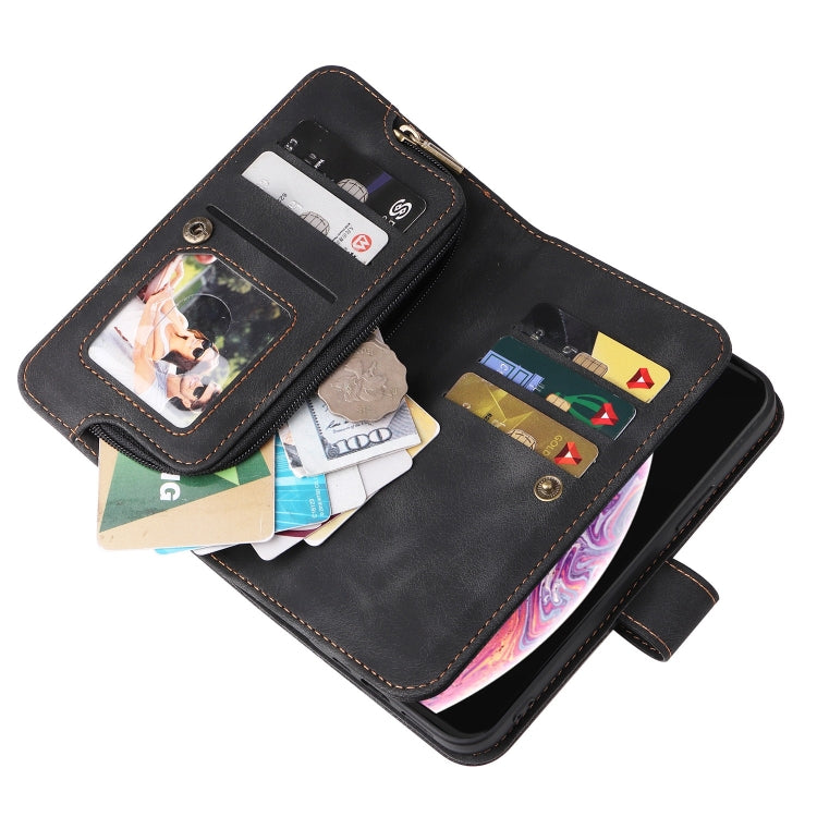 Multifunctional Card Slot Zipper Wallet Leather Phone Case, For iPhone XS Max, For iPhone XR, For Google Pixel 6, For Google Pixel 6 Pro