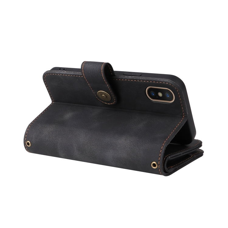 Multifunctional Card Slot Zipper Wallet Leather Phone Case, For iPhone XS Max, For iPhone XR, For Google Pixel 6, For Google Pixel 6 Pro