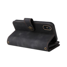 Load image into Gallery viewer, Multifunctional Card Slot Zipper Wallet Leather Phone Case, For iPhone XS Max, For iPhone XR, For Google Pixel 6, For Google Pixel 6 Pro