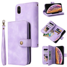 Load image into Gallery viewer, Multifunctional Card Slot Zipper Wallet Leather Phone Case, For iPhone XS Max, For iPhone XR, For Google Pixel 6, For Google Pixel 6 Pro
