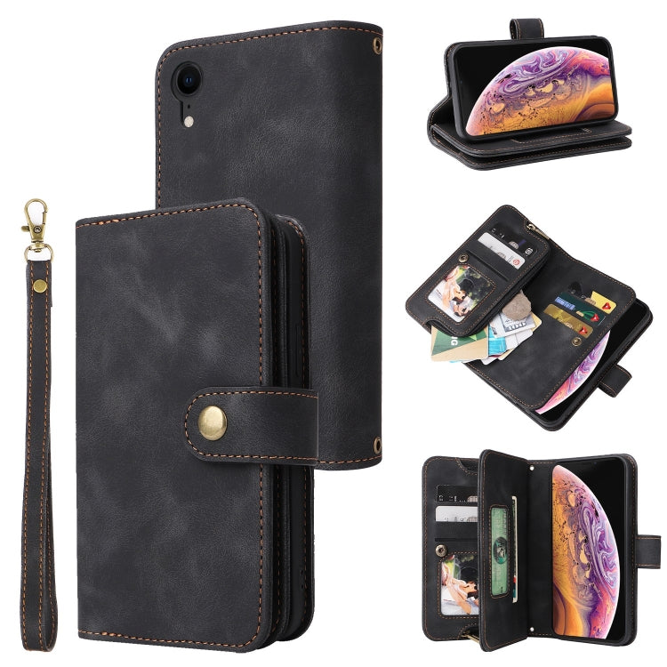 Multifunctional Card Slot Zipper Wallet Leather Phone Case, For iPhone XS Max, For iPhone XR, For Google Pixel 6, For Google Pixel 6 Pro