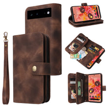 Load image into Gallery viewer, Multifunctional Card Slot Zipper Wallet Leather Phone Case, For iPhone XS Max, For iPhone XR, For Google Pixel 6, For Google Pixel 6 Pro
