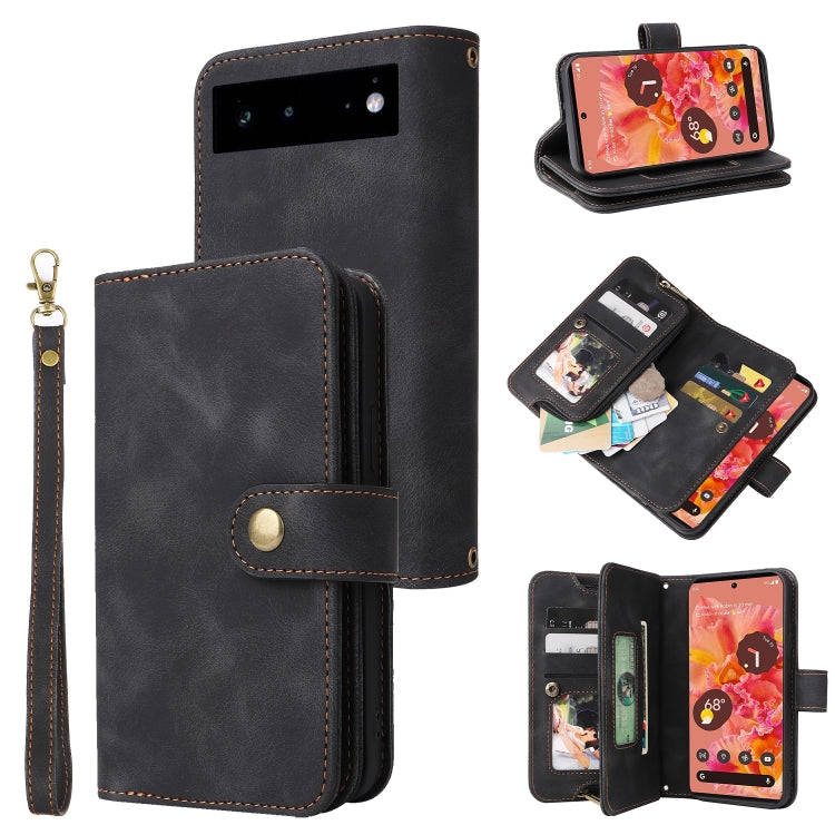 Multifunctional Card Slot Zipper Wallet Leather Phone Case, For iPhone XS Max, For iPhone XR, For Google Pixel 6, For Google Pixel 6 Pro