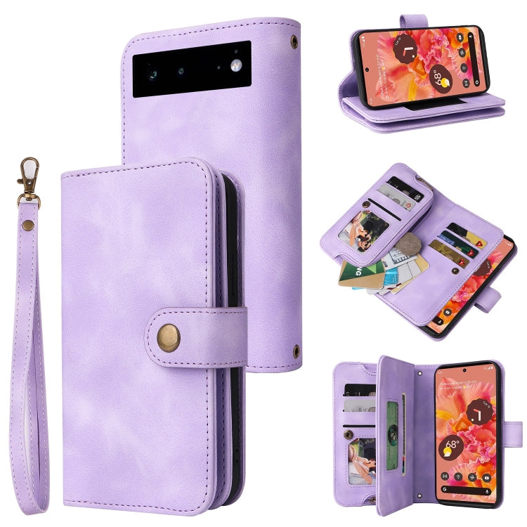 Multifunctional Card Slot Zipper Wallet Leather Phone Case, For iPhone XS Max, For iPhone XR, For Google Pixel 6, For Google Pixel 6 Pro