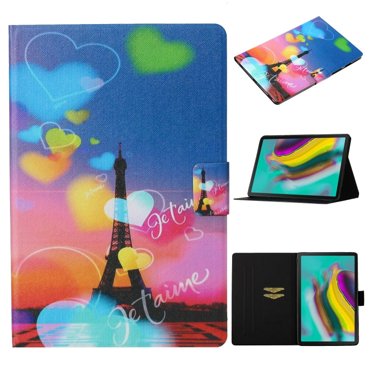 Coloured Drawing Pattern Horizontal Flip Leather Case with Holder & Card Slot & Sleep / Wake-up Function