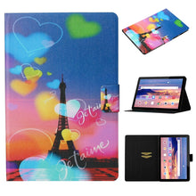 Load image into Gallery viewer, Coloured Drawing Pattern Horizontal Flip Leather Case with Holder &amp; Card Slot &amp; Sleep / Wake-up Function