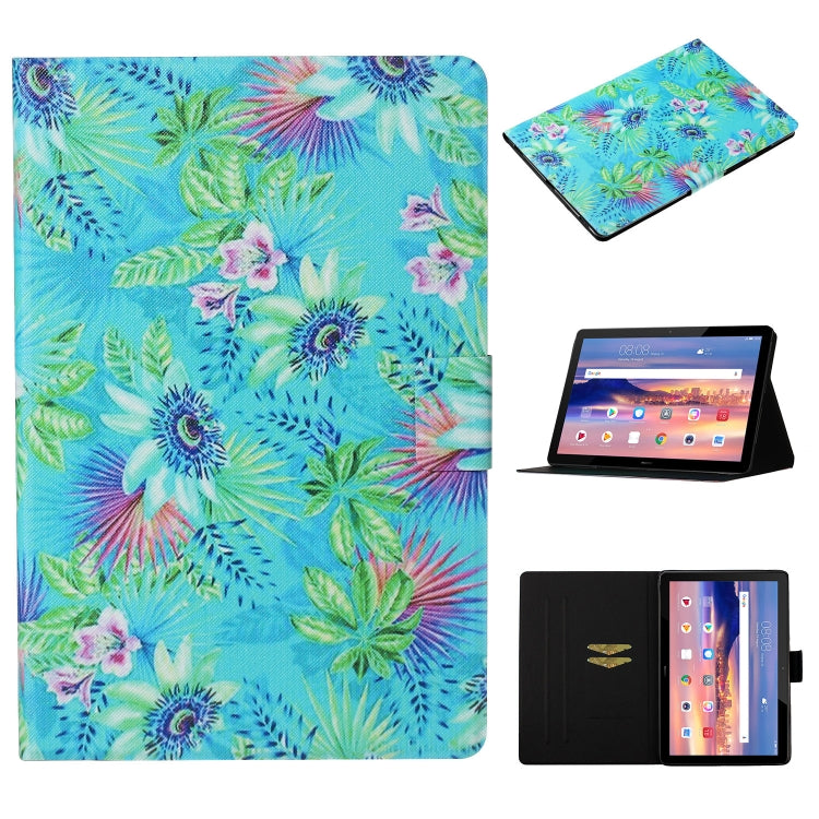 Coloured Drawing Pattern Horizontal Flip Leather Case with Holder & Card Slot & Sleep / Wake-up Function